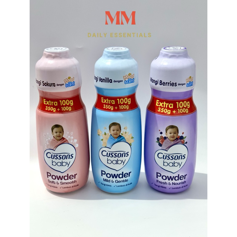 Cussons Baby Powder 350 Gr + 100 Gr / Bedak Bayi Cussons (PCS)