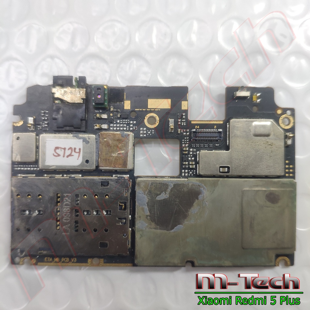 [5124] PCB Mesin Xiaomi Redmi 5 Plus 4/64 Gb original minus  mati mulus