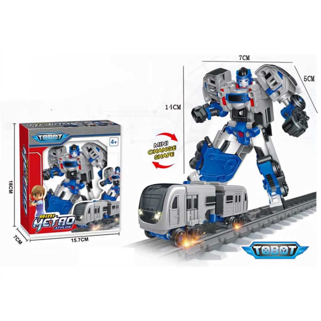 Mainan tobot kereta/ Tobot Mini metro/mainan robot tobot athlon