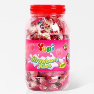 

[330gr]S113 | YUPI Kemasan Toples / Permen YUPI Strawberry Kiss / YUPI Jar 300gr J