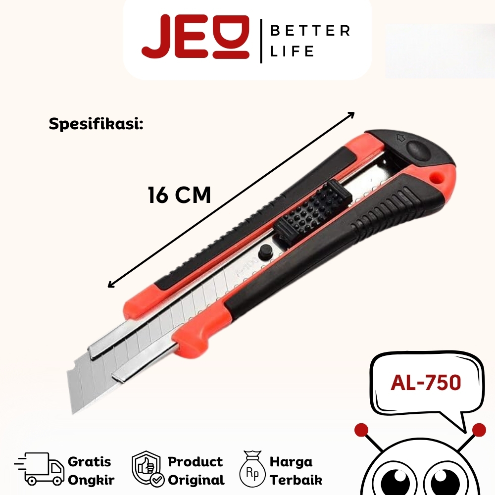 

1 Box isi 12 Cutter / Pemotong JAZZCO L-500/L-750