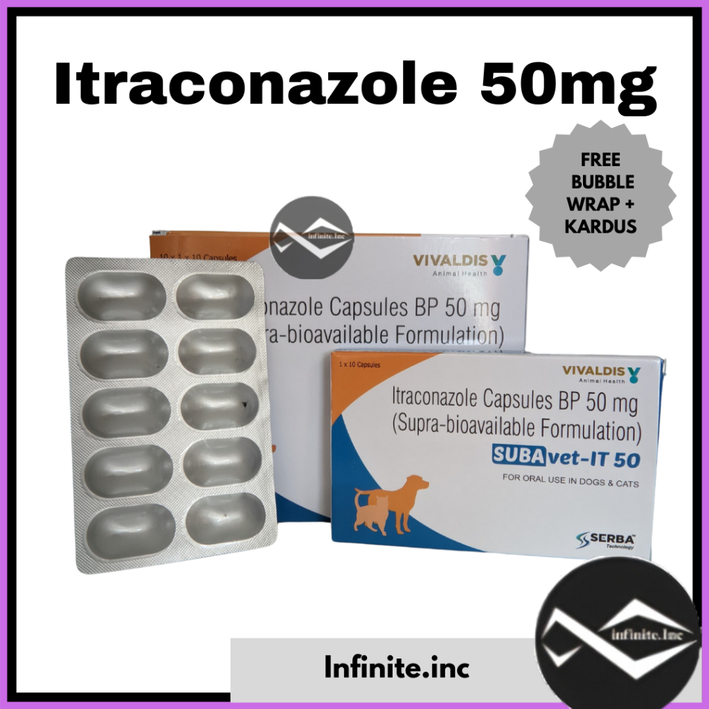 Itraconazole 50mg Vivaldis (1 Box ) - Obat Jamur Khusus Untuk Anjing Dan Kucing Ampuh