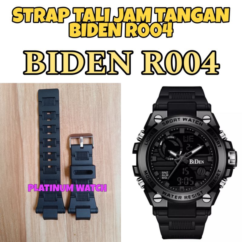 Strap tali jam tangan untuk Jam Tangan Biden R004 BidenR004 Biden-R004 berkualitas