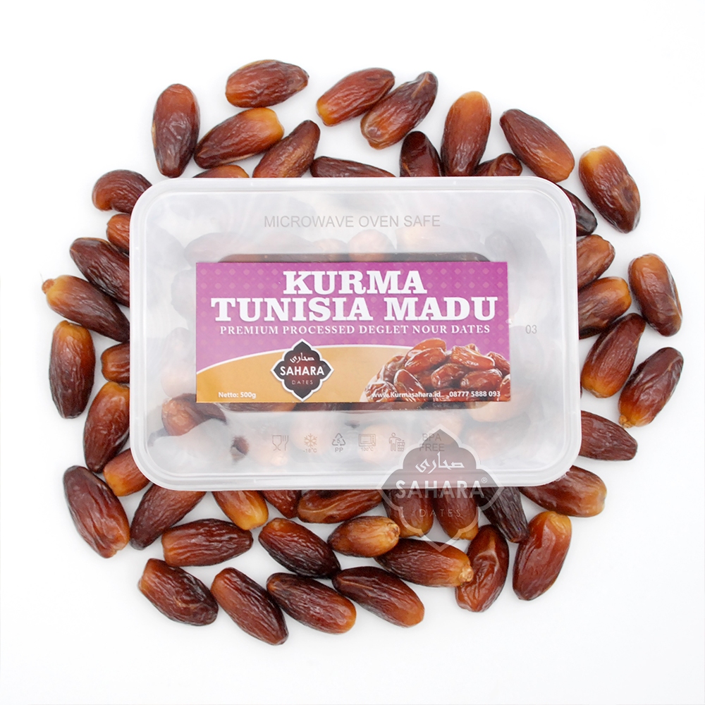 

Kurma Tunisia Deglet Nour 500gr Sahara Premium Non Tangkai - Palm Sahara Dates