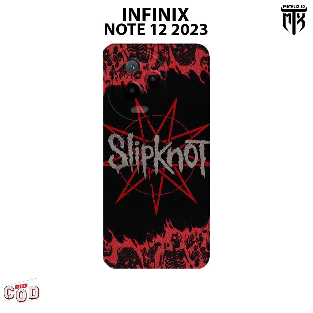 Casing INFINIX NOTE 12 2023 - Case INFINIX NOTE 12 2023 BAND SLIPKNOT SOFTCASE PROCAMERA CASE HANDPH