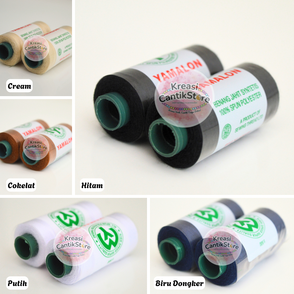 Benang Jahit Yamalon 500 Yard 40/2 Warna Warni Untuk Jahit, Payet dan DIY