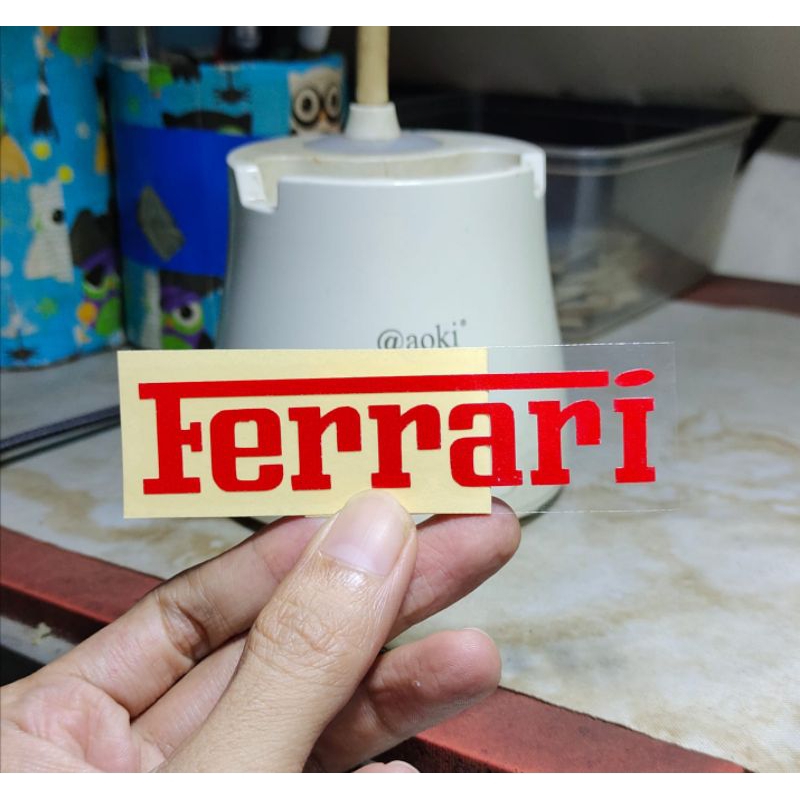 

stiker Ferrari sticker cutting murah keren