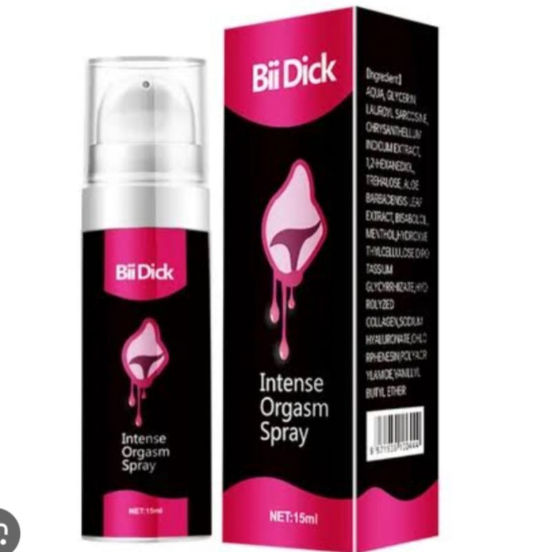 PROMO Bii Dick Intense Orgasm spray 15ml tanpa kardus