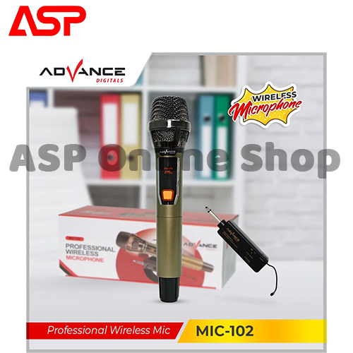 ADVANCE MIC 102 Microphone Wireless Bluetooth