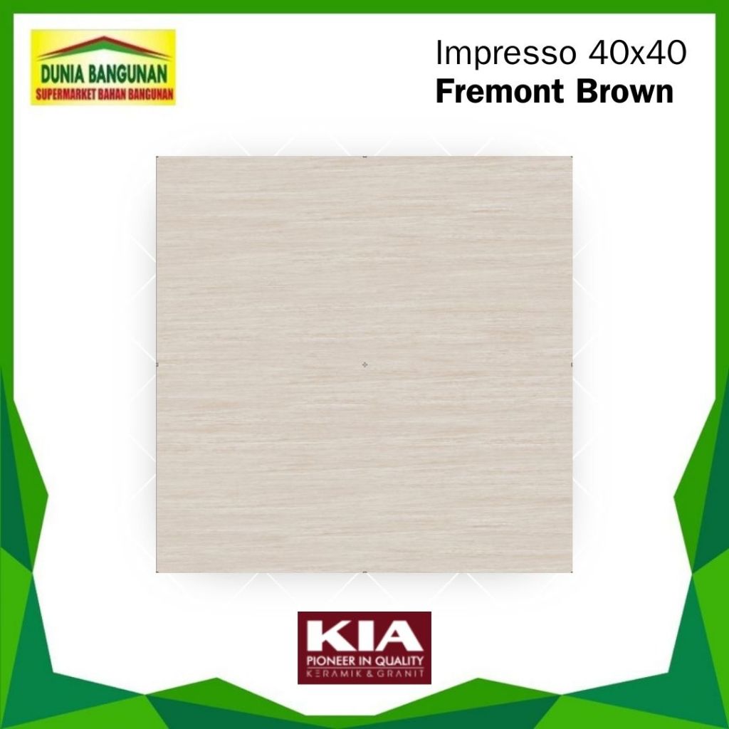 Keramik KIA Impresso Fremont Brown 40X40 Keramik Lantai