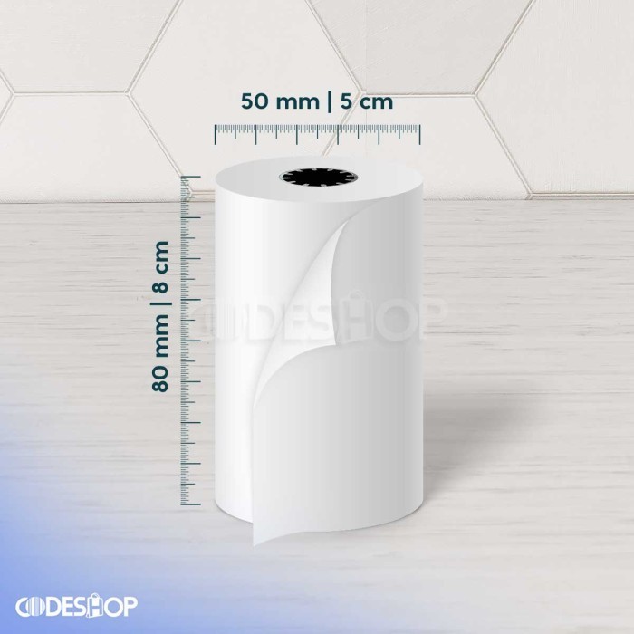 

Kertas Thermal Otani 80 x 50 mm Paper Roll 79x50 Struk Receipt 80x50mm Termal 80mmx50mm Printer Mesin Kasir 80mm