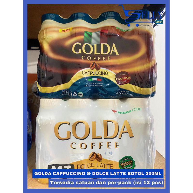 

GOLDA CAPPUCCINO & DOLCE LATTE 200ML ISI 12 PCS (SATUAN DAN PACK)