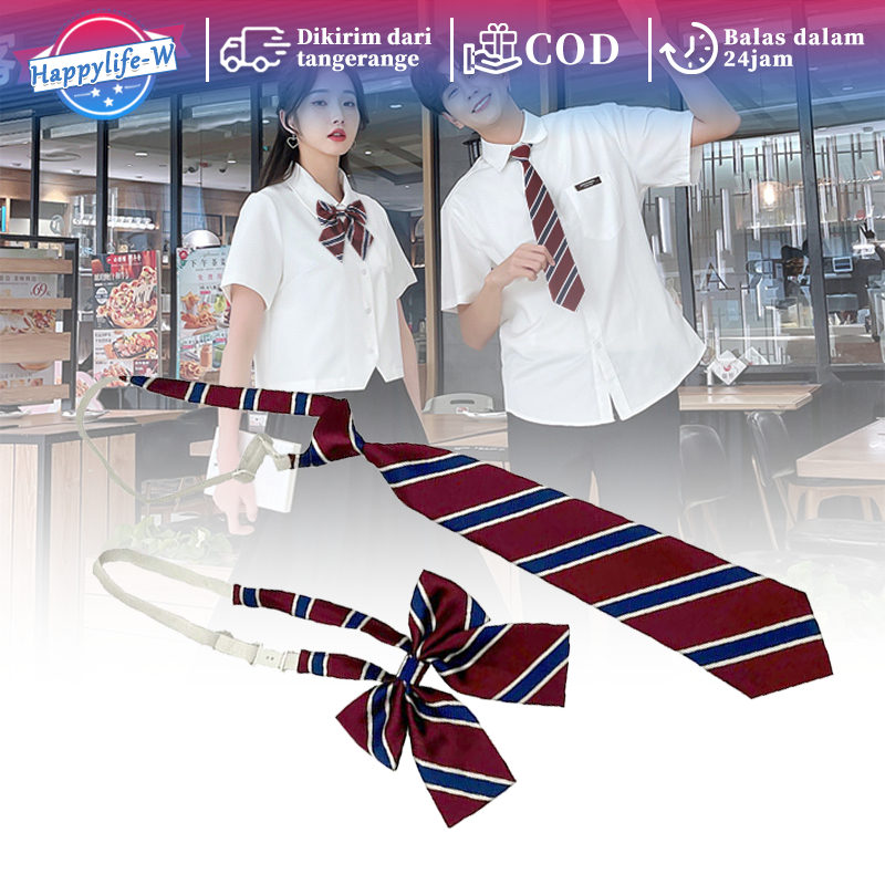 Dasi Cewe Kupu Kupu Wanita Set Dasi Korean Style Dasi Jk Neck ​Tie College Malas Dasi Wanita Dasi Pi