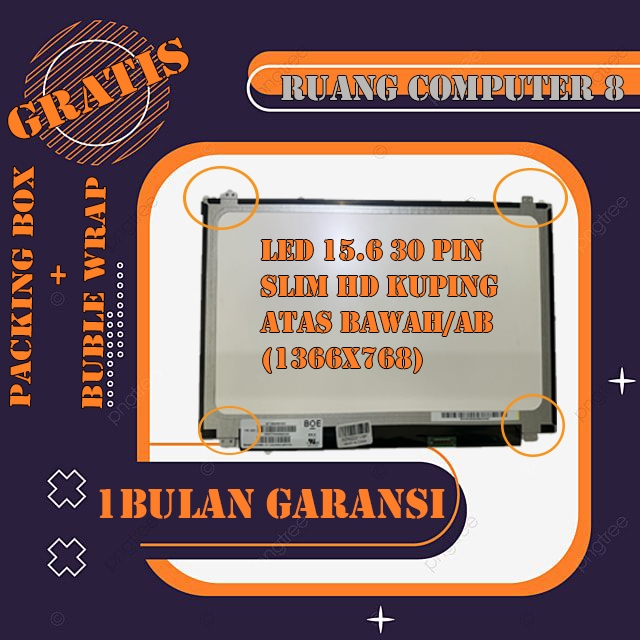 LED LCD LAYAR Acer Aspire E1-572 E1-572G E5-532 E5-532G V5-591G V5-591 15.6 Slim 30 HD (1366x768)