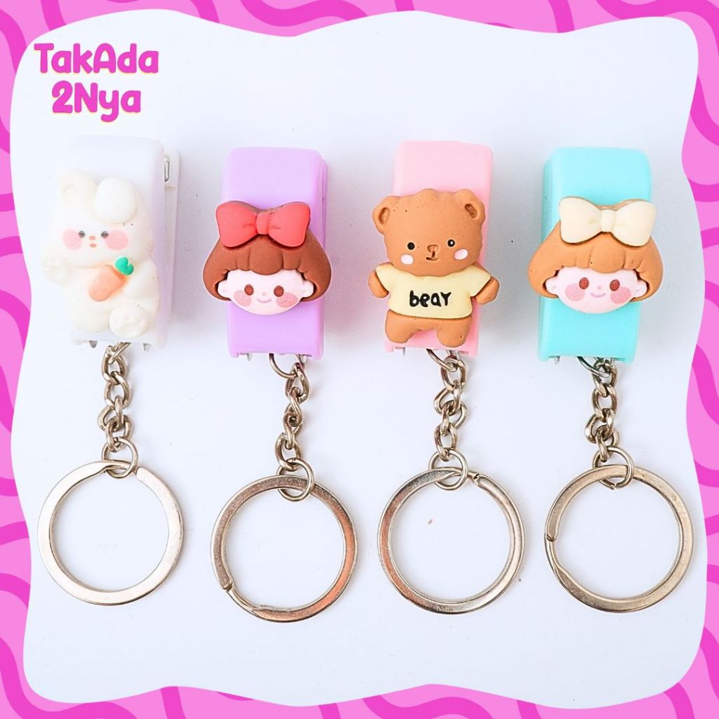 

Stapler No.10 Mini Karakter Jepretan Hekter Traveling Portable Isi Ulang Gantungan Aksesoris Tas