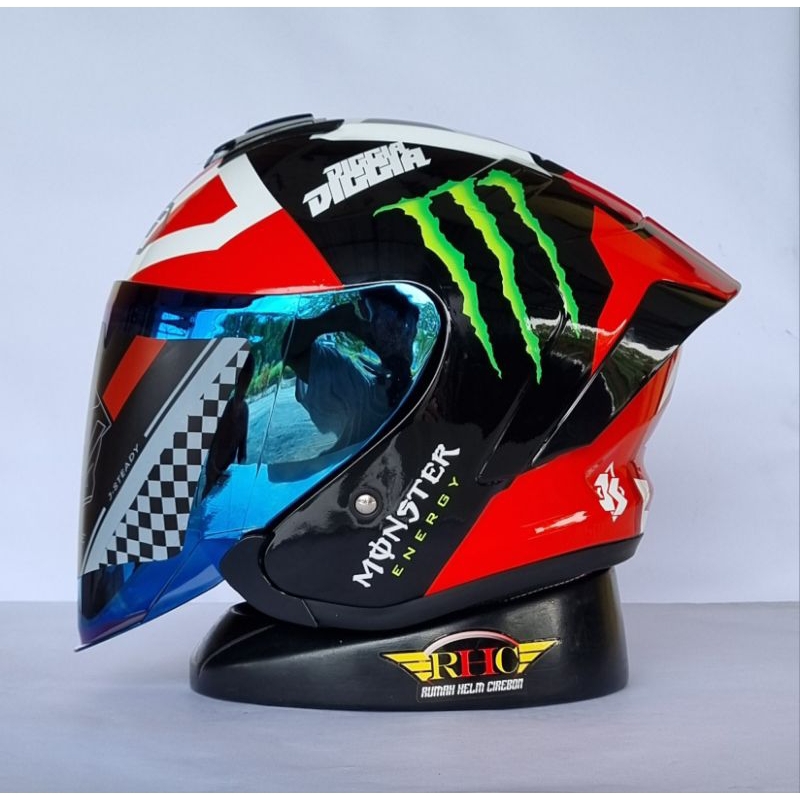 helm JS armor motif monster energy