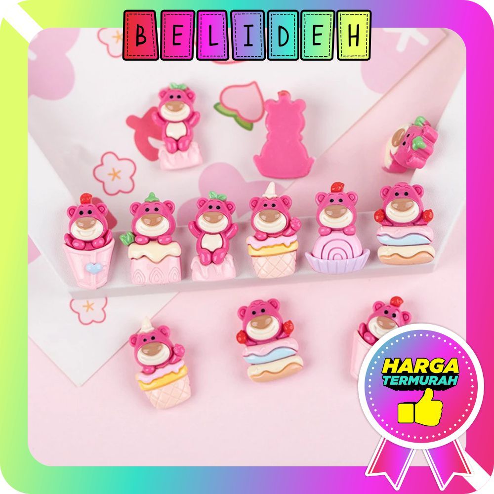 

☛BELIDEH☚ 1Pcs NEW CUTE MINI CARTOON 3D LOTSO DIY Glossy Free Resin Aksesoris Hiasan Deco Sticker Lucu R1193