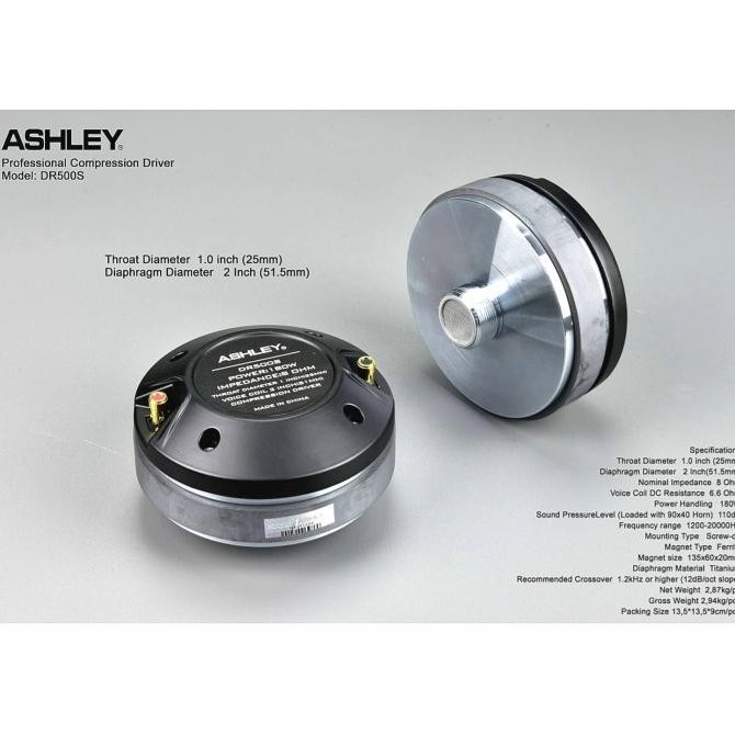 tweeter ASHLEY DR500 S DR 500 S ORIGINAL