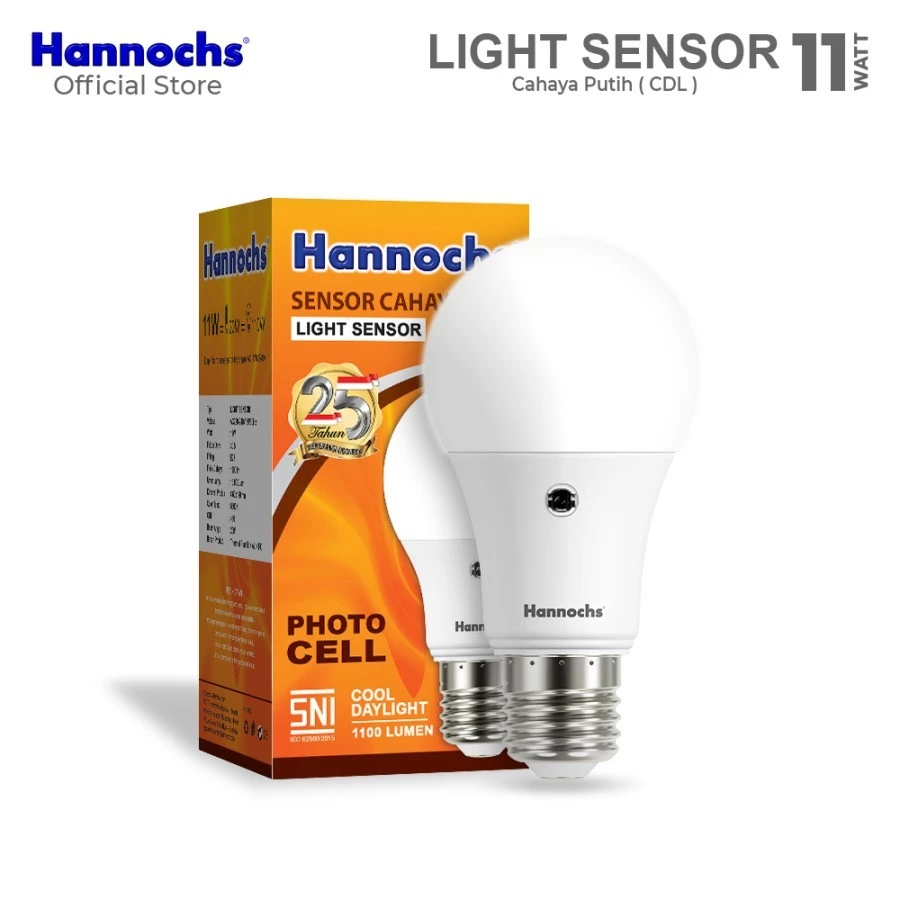 Hannochs Lampu LED SENSOR CAHAYA