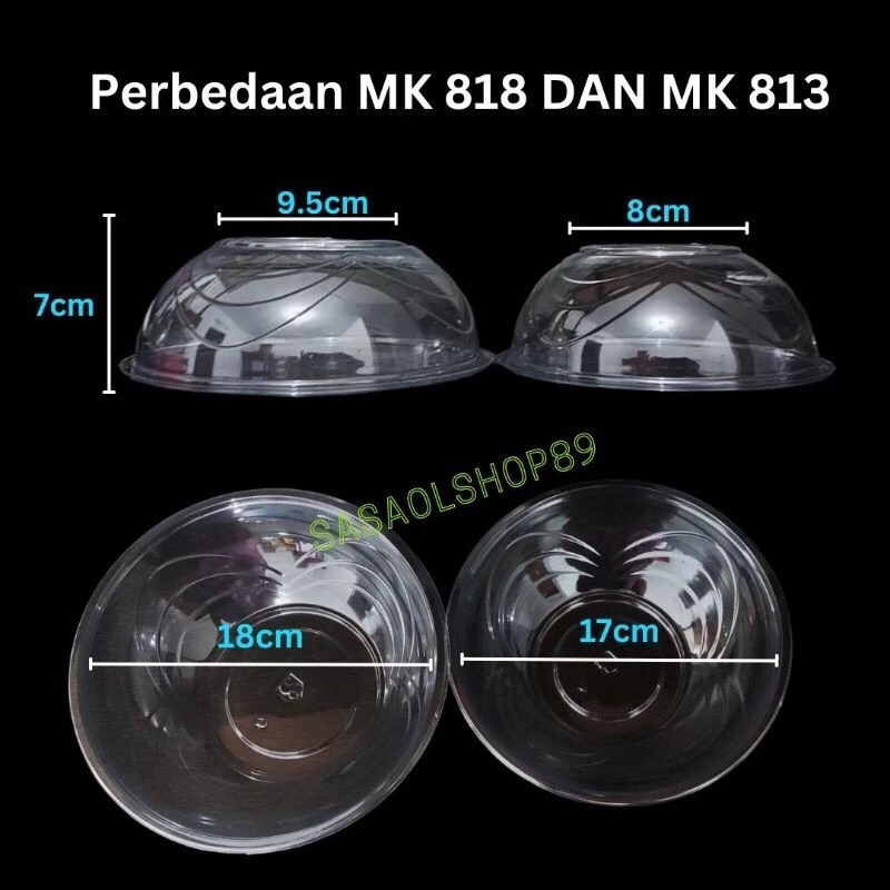 Mangkok 313 , Mk 818 transparant  20 set
