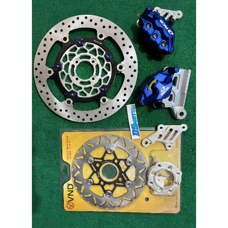 paketan pengeran satria 2tak depan belakang kaliper rcb s55 dan s1 s series set piringan belkang PSM