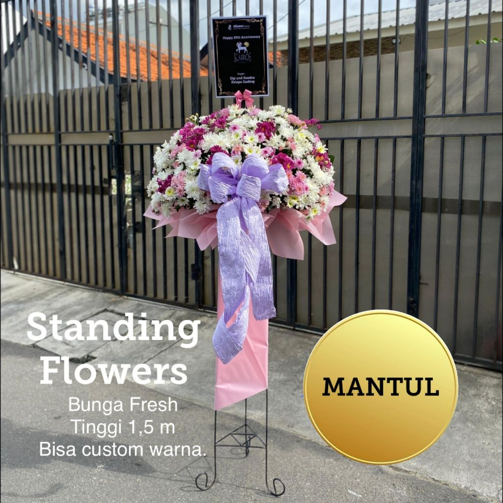Standing flowers bunga hidup congratulations congrats selamat dan sukses  dukacita pembukaan toko ka