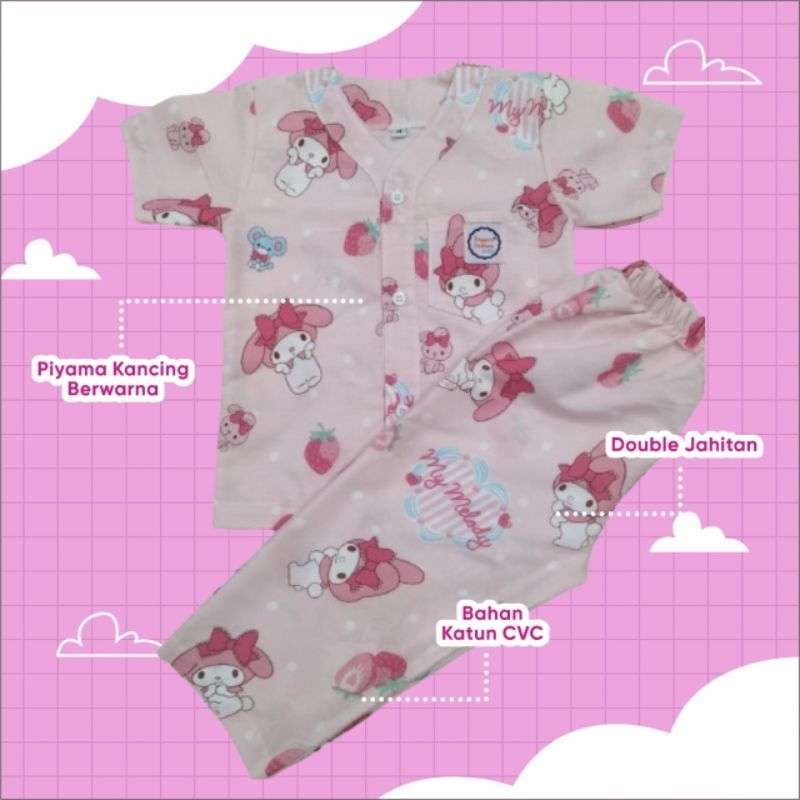 Piyama Anak Setelan Motif My Melody