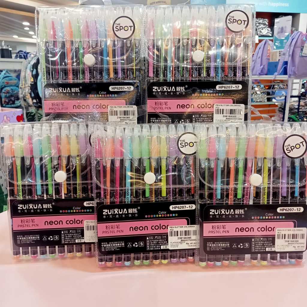 

GRAMEDIA KARAWACI -THE SPOT PEN GLITTER COLORING 12 PCS (NEON COLOR )