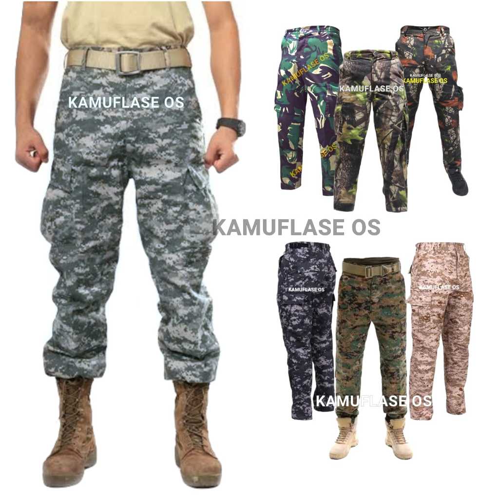 CELANA PDL PANJANG LORENG ARMY MILTER ORMAS