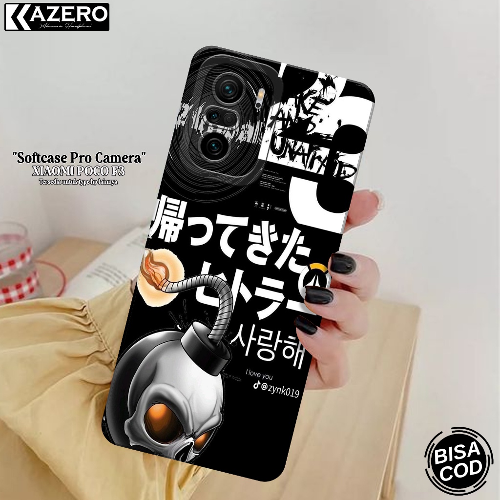 KAZERO - Case Hp Xiaomi Poco F3 - Fashion Case Kartun - Pro Camera - Softcase Xiaomi Poco F3 - Kesin