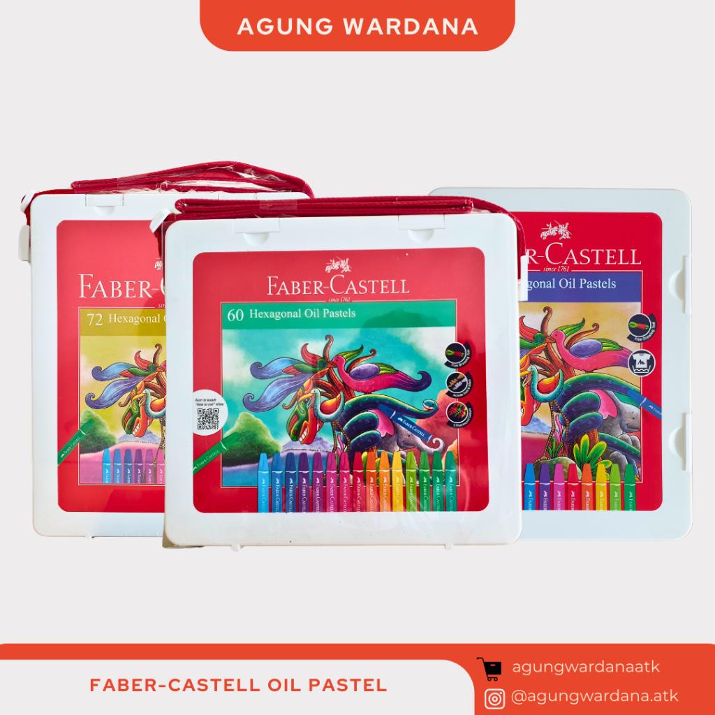 

FABER-CASTELL OIL PASTEL HEXAGONAL ISI 72/60/24 WARNA