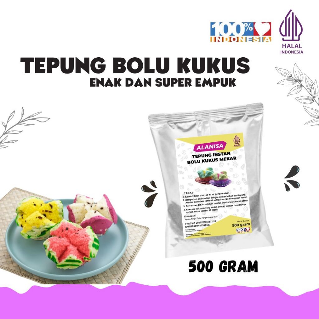

TEPUNG BOLU KUKUS MEKAR 500GR PRAKTIS!!