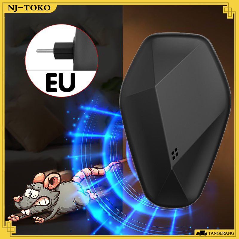 Ultrasonik Pengusir Tikus Anti Tikus Alat Ultrasonic Pengusir Tikus EU Pembasmi Tikus Elektrik Porta