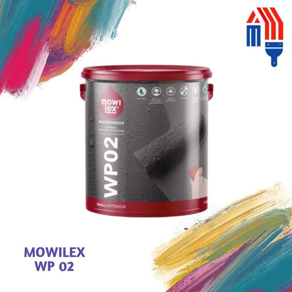 CAT TEMBOK EKSTERIOR / WATERPROOF / Mowilex WP02 Waterproof Cat Pelapis Anti Bocor 1 Kg