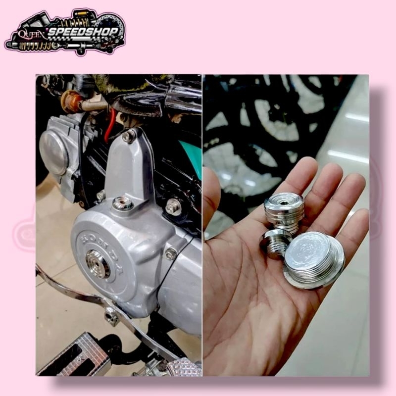 Baut Tutup Magnet Tiger Baut Tutup Magnet Megapro Set Baut Oli Motif Ulir PNP Tiger MP Megapro CB