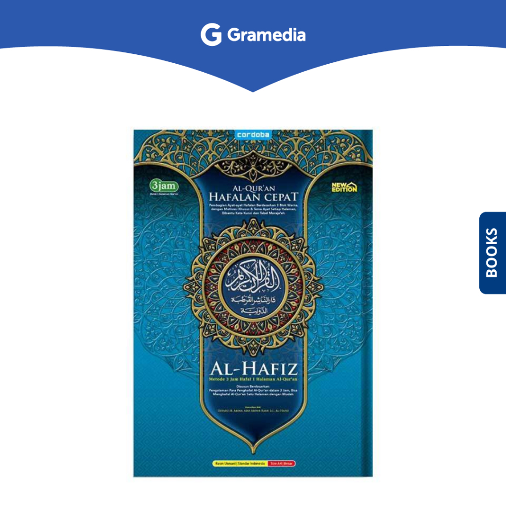 Gramedia Surabaya - Al-Quran Hafalan Cordoba Al-Hafiz A5: Metode 3 Jam