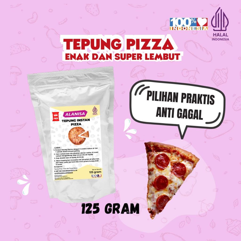 

TEPUNG PIZZA 125GR PRAKTIS!!