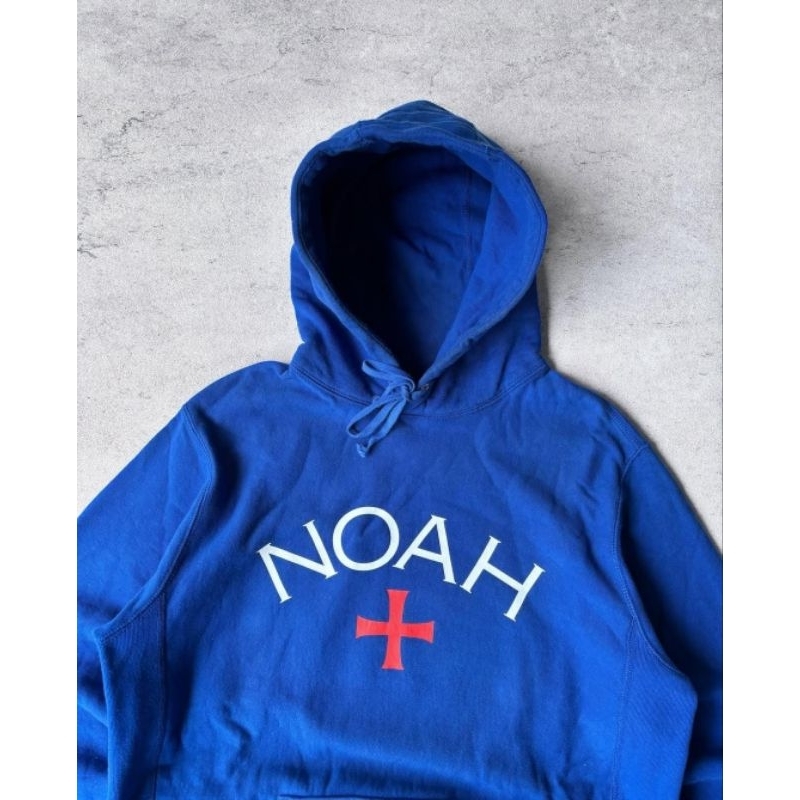 Hoodie Noah Nyc Logo Core Blue