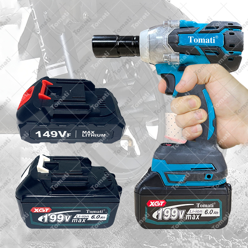 Tomati Baterai Kunci Pas Listrik Baterai Kunci Pas Listrik 199V / 149V Baterai Gergaji Mesin