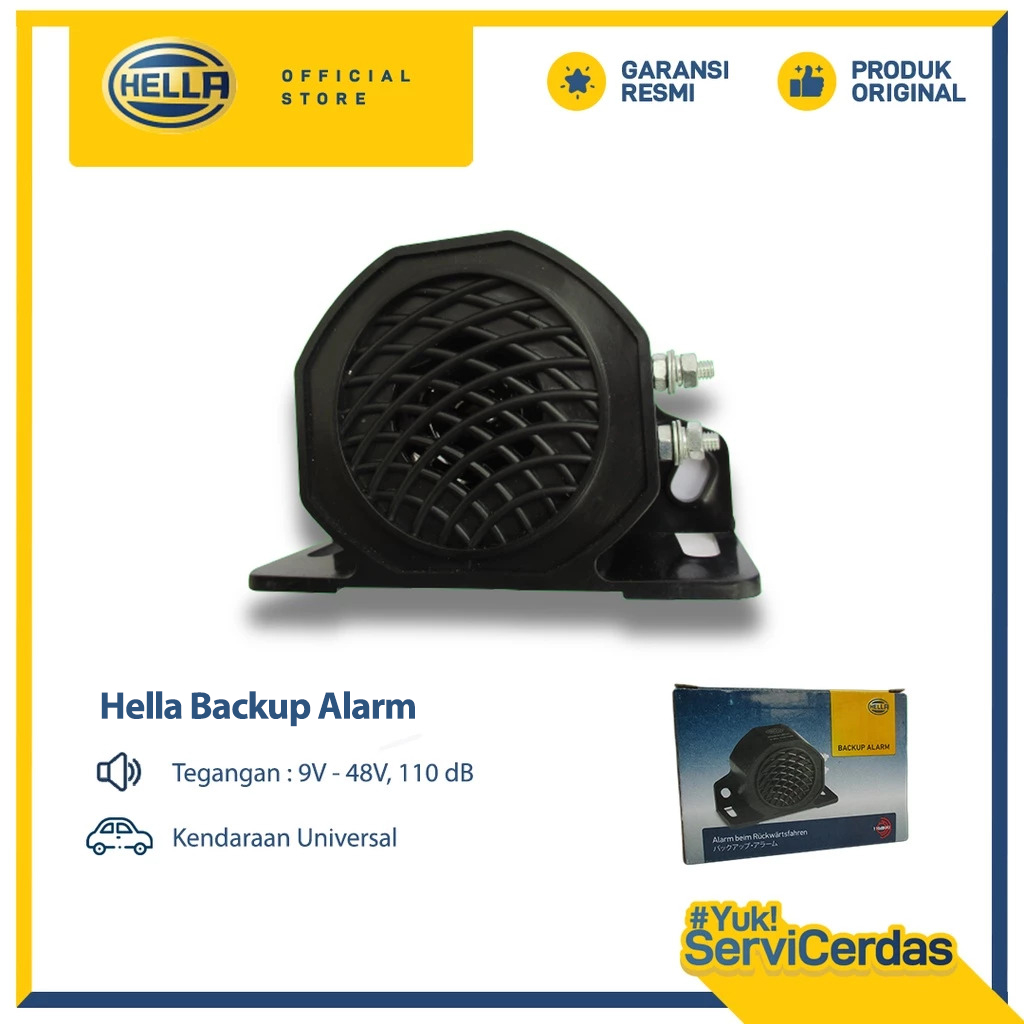Klakson Mundur Mobil HELLA 9V - 48V - Back Up Alarm