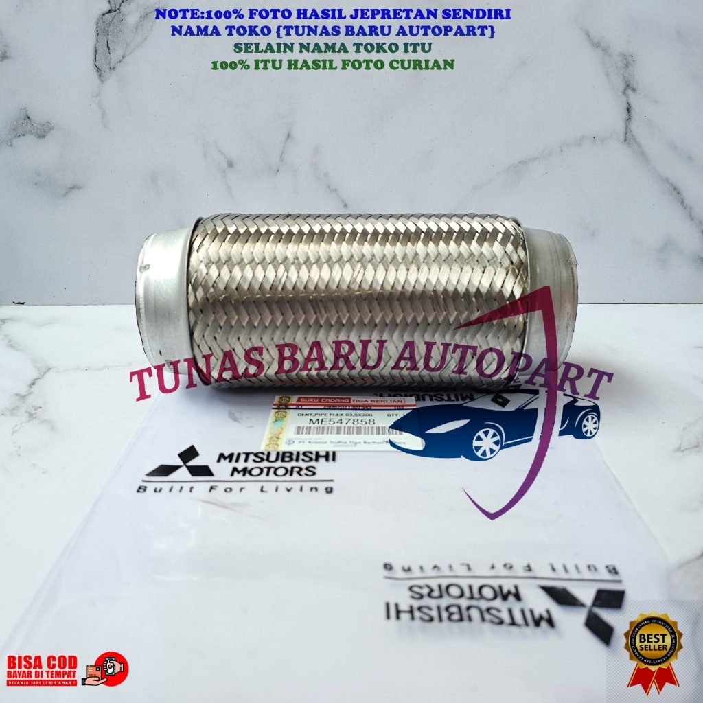 SAMBUNGAN KENALPOT FLEKSIBLE MITSUBISHI PS125 CANTER PS100 PS136 PS135 63,3X200