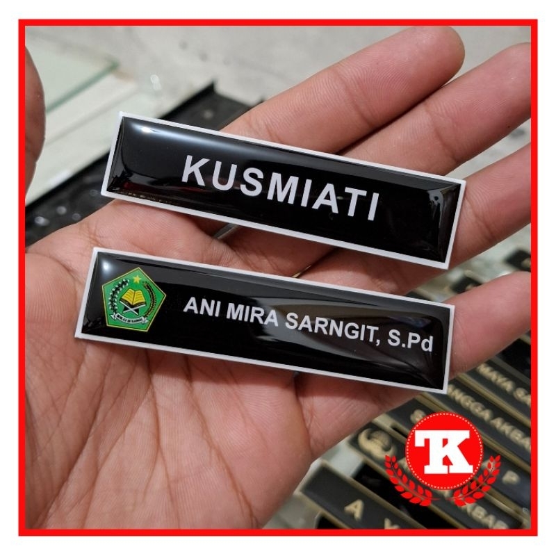 

Name Tag - Nama Dada - Name Tag Costom - Papan Nama Dada Costom