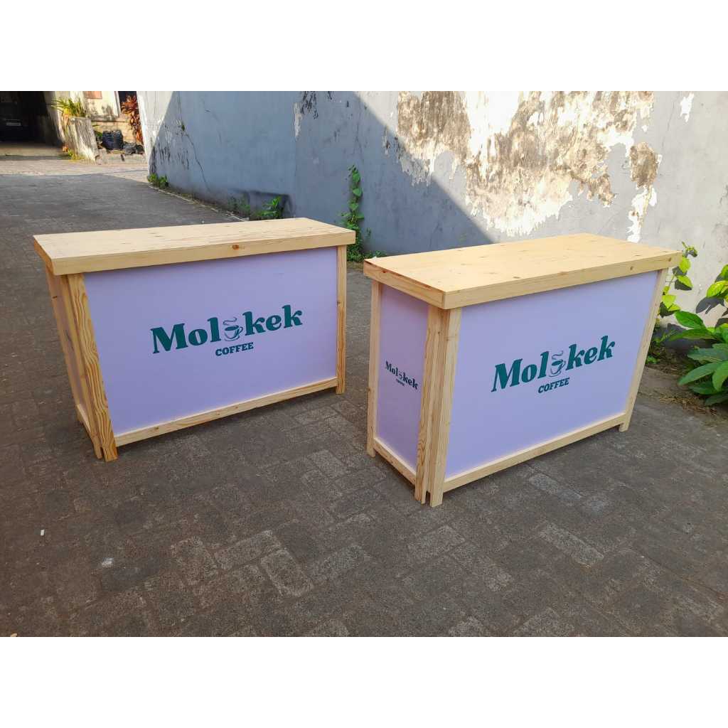 meja lipat booth portable stand jualan