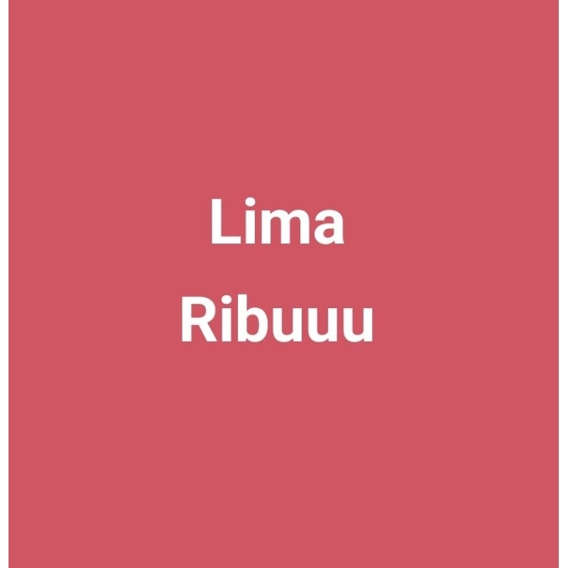 

Minuman serba lima ribu