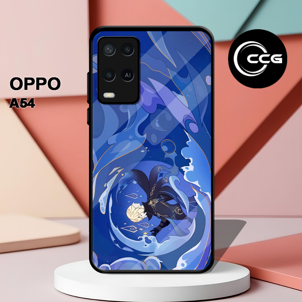 ( LV 7 ) Casing Case Sofcase Glossy Untuk hp Oppo A54 l Motif Anime l Abstrak l Cute l Lucu l Kesing