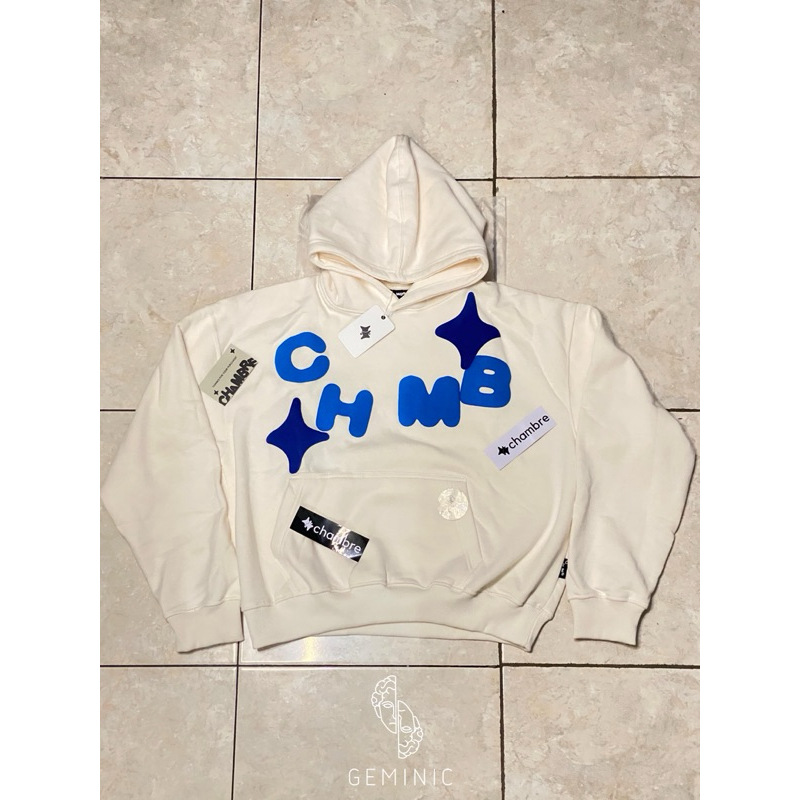 Hoodie chmb bed star white size L new store