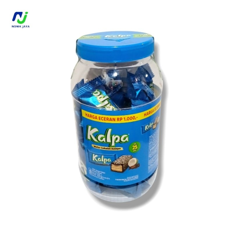 

Kalpa Wafer Cokelat Kelapa Toples Isi 25 Bungkus@9g