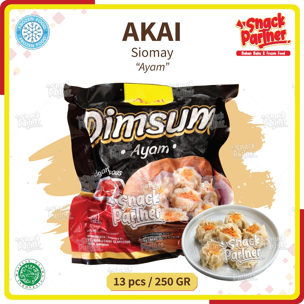 

AKAI | DIMSUM 13 PCS / 250 GR - FROZEN FOOD Siomay Ayam Chicken 250GR Joyful Bernardi Umiami