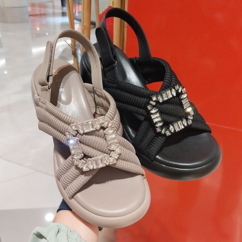 sepatu sandal wanita wedges 7cm Bebob new arrival