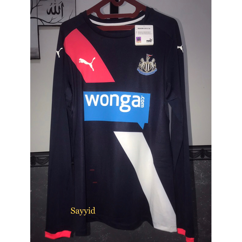 JERSEY ORIGINAL NEWCASTLE THIRD LONG SLEEVE PLAYER ISSUE SEASON 2015/2016